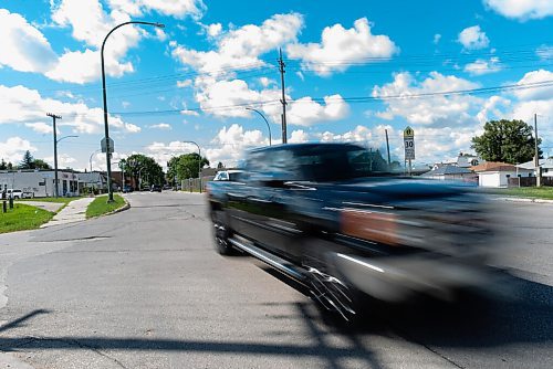 JESSE BOILY  / WINNIPEG FREE PRESS
Cars drive past River Elm School on Talbot Ave. on Friday. The School Zone is one of three school zones that make up 91 per cent of enforcement in the area.  Friday, Aug. 28, 2020.
Reporter: JS