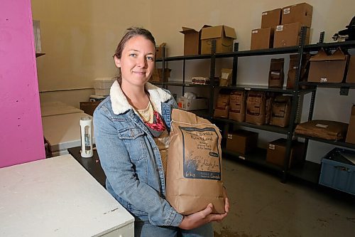 SHANNON VANRAES/WINNIPEG FREE PRESS
Anna Sigrithur is coordinator of Fireweed Food Co-Op's food hub, which launched at the end of June. She was photographed at the co-op's Clifton St. warehouse in Winnipeg September 1, 2020.