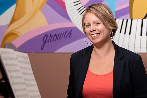 JESSE BOILY  / WINNIPEG FREE PRESS
Jenny Steinke-Magnus, execuitive director of the Manitoba Choral Association, poses for a portrait at her office on Wednesday. Wednesday, Sept. 2, 2020.
Reporter: Eva Wasney