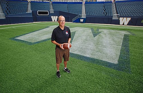 MIKE DEAL / WINNIPEG FREE PRESS
Bob Irving, who just celebrated his 70th b-day has been calling Bomber games since '74, a year after he started working at CJOB as a sports reporter. 
See Dave Sanderson story
200902 - Wednesday, September 02, 2020.