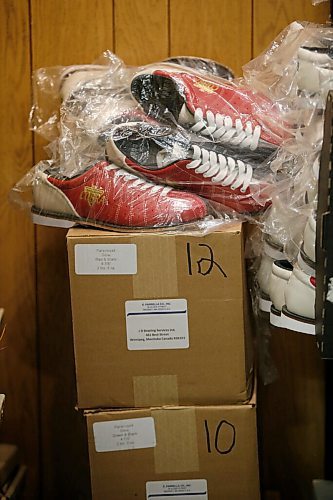 JOHN WOODS / WINNIPEG FREE PRESS
Some bowling shoes sit in the JD Bowling Services office in Winnipeg Thursday, September 3, 2020. Edward Dubinsky took over the bowling services business JD Bowling Services that his father started back in 1972.

Reporter: Sanderson