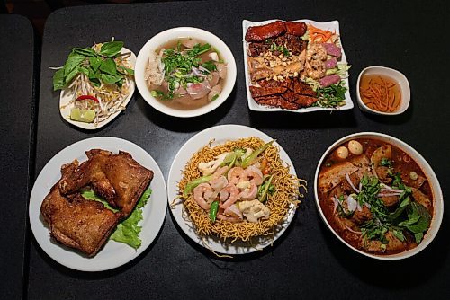 JESSE BOILY  / WINNIPEG FREE PRESS
An assortment of dishes from the Fort Gary restaurant T.H. Dang on Friday. Friday, Sept. 4, 2020.
Reporter: Allison