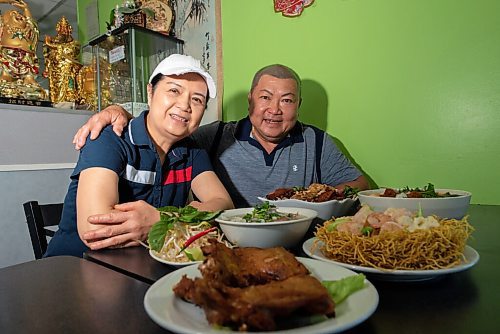 JESSE BOILY  / WINNIPEG FREE PRESS
Son Dang and his wife Trinh Nguyen show some of their dishes from their Fort Gary restaurant T.H. Dang on Friday. Friday, Sept. 4, 2020.
Reporter: Allison