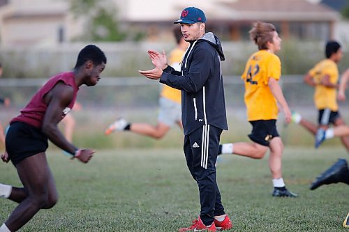 JOHN WOODS / WINNIPEG FREE PRESS
Former Blue Bomber and current Alouettes linebacker D.J. Lalama, who has started his own fitness and wellness company, trains some young athletes at Whyte Ridge CC in Winnipeg Friday, September 4, 2020. 

Reporter: Sawatzky