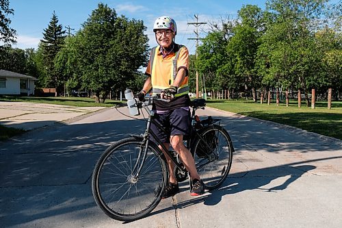 Daniel Crump / Winnipeg Free Press. Robbie Scott, 57, has been taking advantage of the cities open roads, which give priority to cyclists and pedestrians. During the summer Scott rides a 40-45 km route daily and has been a commuter cyclist for 40 years. September 5, 2020.