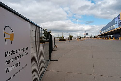 JESSE BOILY  / WINNIPEG FREE PRESS
The empty lot at Ikea on Tuesday. Ikea closed after a positive case of COVID-19 in their staff and they now are cleaning the store. Tuesday, Sept. 8, 2020.
Reporter: