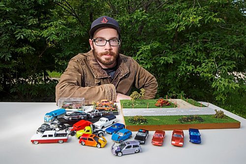 MIKE DEAL / WINNIPEG FREE PRESS
Daniel Walker, a member of 204HotWheels, a local group devoted to Hot Wheels cars (about 600 members in the city). What sets Daniel apart from the rest is that besides collecting cars, he also has gotten into customizing Hot Wheels, swapping out tires, inserting engines, and repainting. He also makes small dioramas turning Hot Wheel cars into old rusted cars that look like they have been abandoned in a field.
200909 - Wednesday, September 09, 2020.