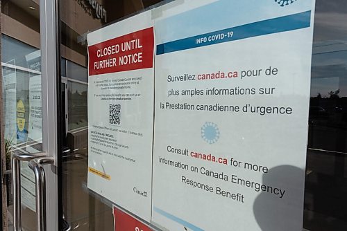 JESSE BOILY  / WINNIPEG FREE PRESS
The Winnipeg Rivergrove Service Canada Centre on Friday. The centre has been closed since March 30. Friday, Sept. 11, 2020.
Reporter: Dylan Robertson