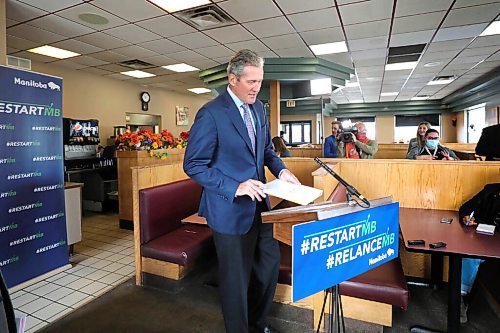 RUTH BONNEVILLE / WINNIPEG FREE PRESS

LOCAL - Pallister

Premier Brian Pallister announces supports for Manitoba businesses at press conference held at the  Chicken Chef Family Restaurant on Nairn Ave., Monday. 

Economic Development and Training Minister,  Ralph Eichler, also spoke at presser.  


Sept 14th, 2020