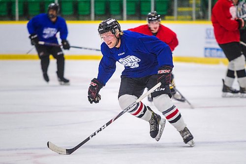 MIKAELA MACKENZIE / WINNIPEG FREE PRESS

Blake Burr skates on the first day of the Selkirk Steelers MJHL training camp at the Selkirk Recreation Centre on Friday, Sept. 18, 2020.  For Mike Sawatzky story.

Winnipeg Free Press 2020