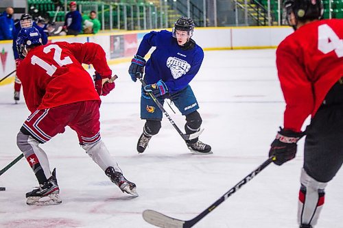 MIKAELA MACKENZIE / WINNIPEG FREE PRESS

Adam Ingram skates on the first day of the Selkirk Steelers MJHL training camp at the Selkirk Recreation Centre on Friday, Sept. 18, 2020.  For Mike Sawatzky story.

Winnipeg Free Press 2020