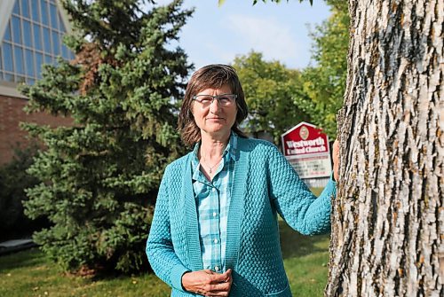 RUTH BONNEVILLE / WINNIPEG FREE PRESS

FAITH - United Church vigil for Universal Basic Income. 

Portraits of Loraine MacKenzie Shepherd, minister at Westworth United Church, outside her church on Friday.   Loraine MacKenzie Shepherd  is organizing a prayer vigil outside the office of MP Dan Vandal on Tuesday, Sept. 22, 12:30 PM. 

 Story to run in advance of the Speech from the Throne in support of Universal Basic Income which is part of a cross-Canada United Church of Canada call to action on this issue. 

See Story by John Longhurst


Sept 18th, 2020