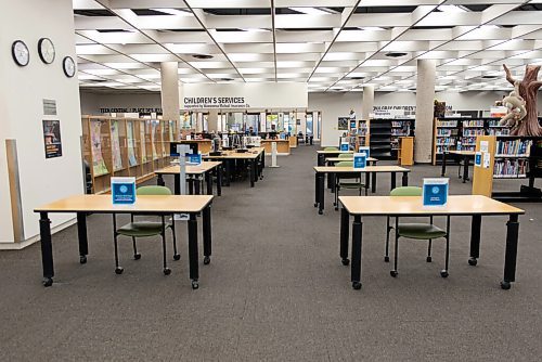 JESSE BOILY / WINNIPEG FREE PRESS
The Millennium Library prepares for its reopening on Monday. Libraries will reopen for browsing with some restrictions. Friday, Sept. 18, 2020.
Reporter: Joyanne