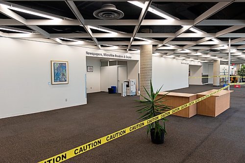 JESSE BOILY  / WINNIPEG FREE PRESS
The Millennium Library prepares for its reopening on Monday.  Libraries will reopen for browsing with some restrictions. Friday, Sept. 18, 2020.
Reporter: Joyanne