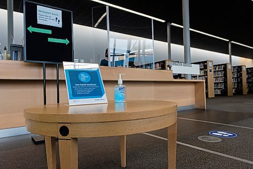 JESSE BOILY  / WINNIPEG FREE PRESS
The Millennium Library prepares for its reopening on Monday.  Libraries will reopen for browsing with some restrictions. Friday, Sept. 18, 2020.
Reporter: Joyanne