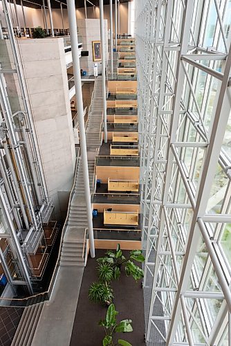 JESSE BOILY / WINNIPEG FREE PRESS
The Millennium Library prepares for its reopening on Monday. Libraries will reopen for browsing with some restrictions. Friday, Sept. 18, 2020.
Reporter: Joyanne