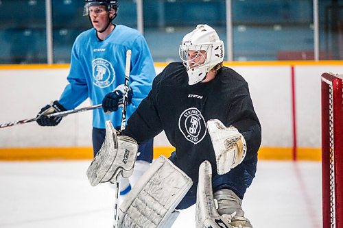 MIKAELA MACKENZIE / WINNIPEG FREE PRESS

Goalie Thomson Phinney at the Steinbach Pistons MJHL training camp at the TG Smith Centre in Steinbach on Tuesday, Sept. 22, 2020.  For Mike Sawatzky story.

Winnipeg Free Press 2020