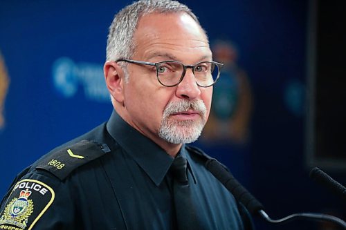RUTH BONNEVILLE / WINNIPEG FREE PRESS


Local - Police Presser 

Constable Rob Carver answers questions from the media about to major incidents over the weekend, a fatal motor vehicle collision and a homicide, at the WPS HQ on Monday.

See Ryan's story. 


Sept 28th,, 2020