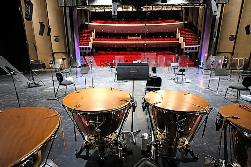 RUTH BONNEVILLE / WINNIPEG FREE PRESS

ENT - WSO tour
Centennial Concert Hall stage area. 

Description:
Story on the WSO's new distancing requirements with Jean-Francois Phaneuf, the VP of Artistic Operations & Community Engagement.  

Photo of the large stage area where the orchestra will be seated while performing together.  


Jen Zoratti's story. 

Sept 25th,, 2020