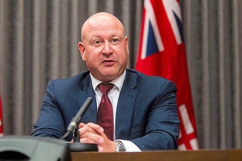 MIKAELA MACKENZIE / WINNIPEG FREE PRESS

Chief public health officer Dr. Brent Roussin speaks to the media at the Manitoba Legislative Building in Winnipeg on Monday, Sept. 28, 2020. For Carol Sanders story.

Winnipeg Free Press 2020