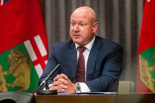 MIKAELA MACKENZIE / WINNIPEG FREE PRESS

Chief public health officer Dr. Brent Roussin speaks to the media at the Manitoba Legislative Building in Winnipeg on Monday, Sept. 28, 2020. For Carol Sanders story.

Winnipeg Free Press 2020