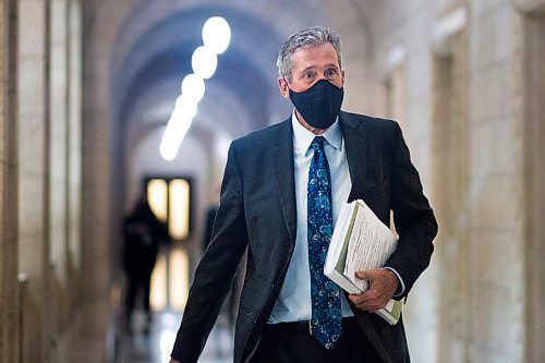 MIKAELA MACKENZIE / WINNIPEG FREE PRESS

Premier Brian Pallister wears a mask while walking through the halls at the Manitoba Legislative Building in Winnipeg on Monday, Sept. 28, 2020.

Winnipeg Free Press 2020