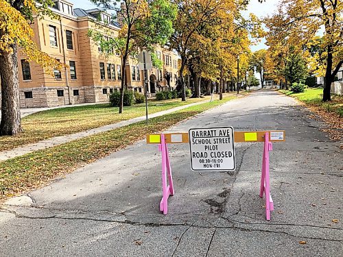 Canstar Community News Barratt Avenue, which runs between Spruce and Clifton streets in front of Isaac Brock School, is closed to traffic as part of a School Streets pilot project.