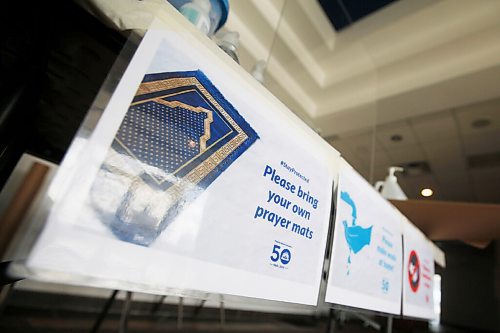 JOHN WOODS / WINNIPEG FREE PRESS
Tahir Iqbal, facility manager at the Manitoba Islamic Association, makes COVID-19 preparations at the Grand Mosque in Winnipeg Tuesday, September 29, 2020. 

Re: Suderman
