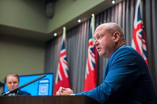 MIKAELA MACKENZIE / WINNIPEG FREE PRESS

Dr. Brent Roussin, Manitoba's chief public health officer, speaks to the media at the Manitoba Legislative Building in Winnipeg on Thursday, Oct. 1, 2020. For Carol Sanders story.

Winnipeg Free Press 2020