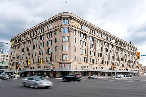 Daniel Crump / Winnipeg Free Press. The Bay building at the corner of Portage Avenue and Memorial Boulevard, in downtown Winnipeg, will be closing permanently. October 3, 2020.