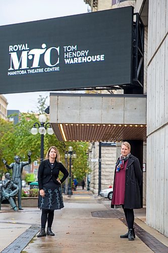MIKAELA MACKENZIE / WINNIPEG FREE PRESS

Kelly Thornton, artistic director (left), and Camilla Holland, executive director, pose for a portrait at the Royal Manitoba Theatre Centre (RMTC) in Winnipeg on Monday, Oct. 5, 2020. The RMTC is cancelling their season and replacing it with smaller shows more appropriate for a socially distanced audience. For Randall story.

Winnipeg Free Press 2020