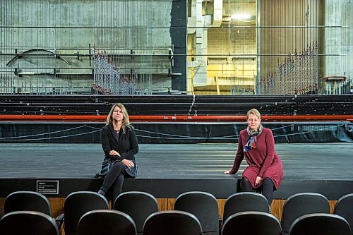 MIKAELA MACKENZIE / WINNIPEG FREE PRESS

Kelly Thornton, artistic director (left), and Camilla Holland, executive director, pose for a portrait at the Royal Manitoba Theatre Centre (RMTC) in Winnipeg on Monday, Oct. 5, 2020. The RMTC is cancelling their season and replacing it with smaller shows more appropriate for a socially distanced audience. For Randall story.

Winnipeg Free Press 2020