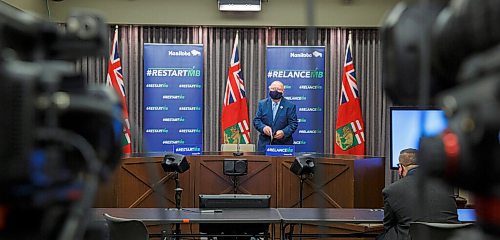 MIKE DEAL / WINNIPEG FREE PRESS
Economic Development and Training Minister Ralph Eichler announces that Amazon Logistics will be opening a new delivery station in the Inkster Industrial Park, northeast of Winnipeg James Armstrong Richardson International Airport. He was joined by Tushar Kumar, regional director, Amazon last mile logistics operations for Amazon Canada during the announcement. The 113,000-sq.-ft. site is set to launch in 2021.
201005 - Monday, October 05, 2020.