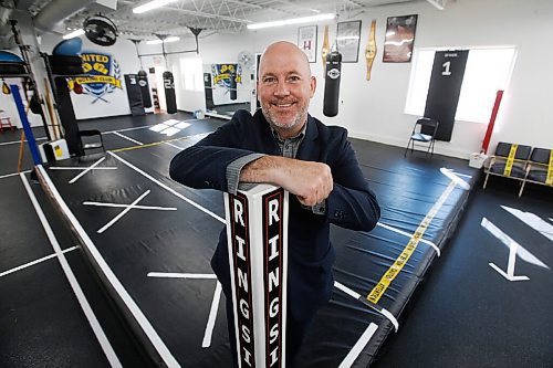 JOHN WOODS / WINNIPEG FREE PRESS
Ryan Savage, lawyer, boxing coach and owner of United Boxing, is photographed inside a COVID-19 regulation friendly ring at the boxing gym in Winnipeg Tuesday, October 6, 2020. Savage has been recently named president of Boxing Canada.

Reporter: Allen