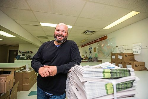 MIKAELA MACKENZIE / WINNIPEG FREE PRESS

Editor and publisher of The Clipper, Mark T. Buss, poses for a portrait at the office in Beausejour on Wednesday, Oct. 7, 2020. For Malak Abas story.

Winnipeg Free Press 2020