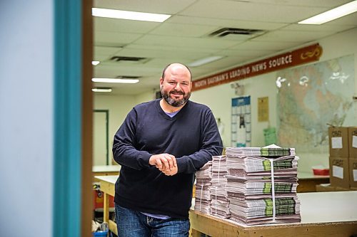 MIKAELA MACKENZIE / WINNIPEG FREE PRESS

Editor and publisher of The Clipper, Mark T. Buss, poses for a portrait at the office in Beausejour on Wednesday, Oct. 7, 2020. For Malak Abas story.

Winnipeg Free Press 2020