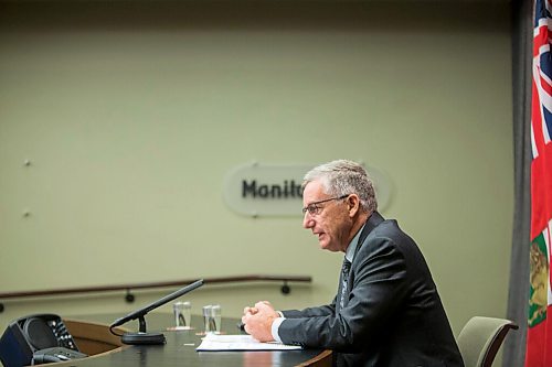 MIKAELA MACKENZIE / WINNIPEG FREE PRESS

Agriculture and resource development minister Blaine Pedersen speaks about new rules for sustainable moose hunting practices at the Manitoba Legislative Building in Winnipeg on Friday, Oct. 9, 2020. For Carol Sanders story.

Winnipeg Free Press 2020