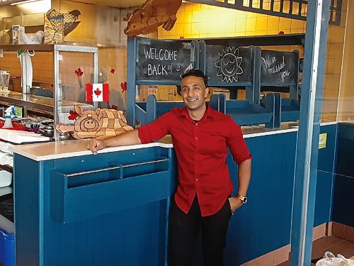 Canstar Community News Ravi Dhaliwal, co-owner of Cora Breakfast and Lunch at Polo Park says successful business people require hard work, positive attitudes and encouragement.