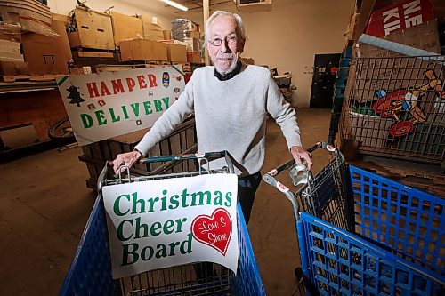 JOHN WOODS / WINNIPEG FREE PRESS
Kai Madsen, executive director of the Christmas Cheer Board, is photographed in their warehouse Tuesday, October 13, 2020. COVID-19 has forced the Cheer Board to change course and will not be delivering hampers this year. They will be delivering about 16,000 vouchers to families instead. They expect this will be more expensive than collecting donated food.

Reporter: May