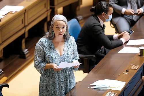 JOHN WOODS / WINNIPEG FREE PRESS
NDP MLA Nahanni Fontaine is photographed during question period at the Manitoba Legislature Wednesday, October 14, 2020. 

Reporter: Sanders