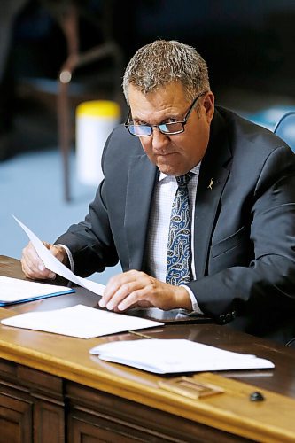 JOHN WOODS / WINNIPEG FREE PRESS
Manitoba Minister of Justice Cliff Cullen is photographed during question period at the Manitoba Legislature Wednesday, October 14, 2020. 

Reporter: Sanders