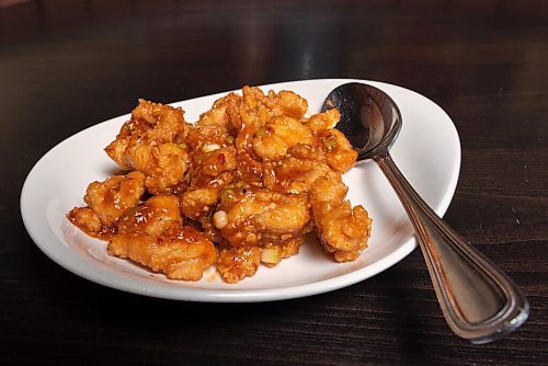 JESSE BOILY  / WINNIPEG FREE PRESS
The Changs spicy chicken at P.F. Chang's on Friday. Friday, Oct. 16, 2020.
Reporter: