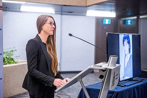 MIKAELA MACKENZIE / WINNIPEG FREE PRESS

Corporal Morgan Page, lead investigator in the Bobbie Lynn Moose homicide case, makes a plea to the public for tips and information at the RCMP D Division Headquarters in Winnipeg on Monday, Oct. 19, 2020. For Katie May story.

Winnipeg Free Press 2020