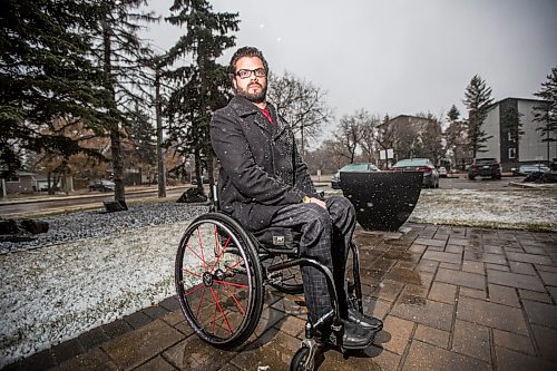 MIKAELA MACKENZIE / WINNIPEG FREE PRESS

Mike Reimer, a former criminal defence lawyer who filed human rights complaints today over the lack of accessibility in Manitoba courthouses, poses for a portrait in Winnipeg on Tuesday, Oct. 20, 2020. For Katie May story.

Winnipeg Free Press 2020