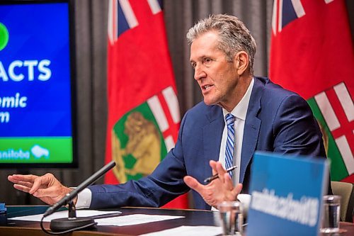 MIKAELA MACKENZIE / WINNIPEG FREE PRESS

Premier Brian Pallister gives an enforcement update at the Manitoba Legislative Building in Winnipeg on Wednesday, Oct. 21, 2020. For Carol Sanders story.

Winnipeg Free Press 2020