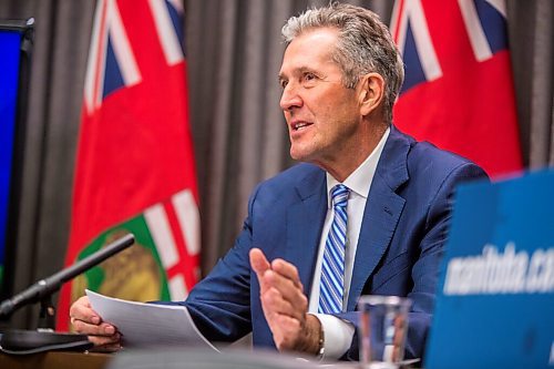 MIKAELA MACKENZIE / WINNIPEG FREE PRESS

Premier Brian Pallister gives an enforcement update at the Manitoba Legislative Building in Winnipeg on Wednesday, Oct. 21, 2020. For Carol Sanders story.

Winnipeg Free Press 2020