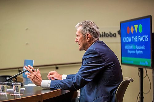 MIKAELA MACKENZIE / WINNIPEG FREE PRESS

Premier Brian Pallister gives an enforcement update at the Manitoba Legislative Building in Winnipeg on Wednesday, Oct. 21, 2020. For Carol Sanders story.

Winnipeg Free Press 2020