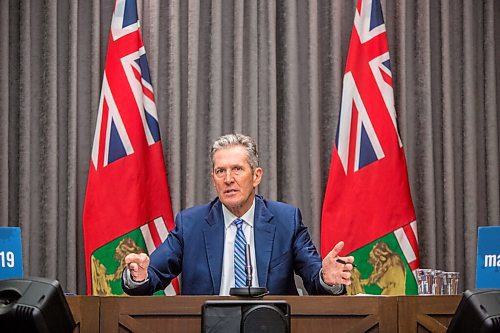 MIKAELA MACKENZIE / WINNIPEG FREE PRESS

Premier Brian Pallister gives an enforcement update at the Manitoba Legislative Building in Winnipeg on Wednesday, Oct. 21, 2020. For Carol Sanders story.

Winnipeg Free Press 2020