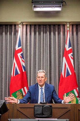 MIKAELA MACKENZIE / WINNIPEG FREE PRESS

Premier Brian Pallister gives an enforcement update at the Manitoba Legislative Building in Winnipeg on Wednesday, Oct. 21, 2020. For Carol Sanders story.

Winnipeg Free Press 2020