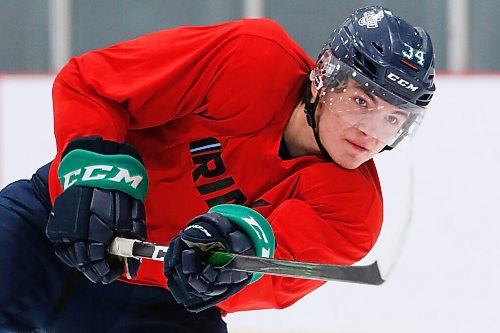 JOHN WOODS / WINNIPEG FREE PRESS
Connor Roulette of the WHL is photographed at practice in  Winnipeg Thursday, October 22, 2020. 

Reporter: Sawatzky